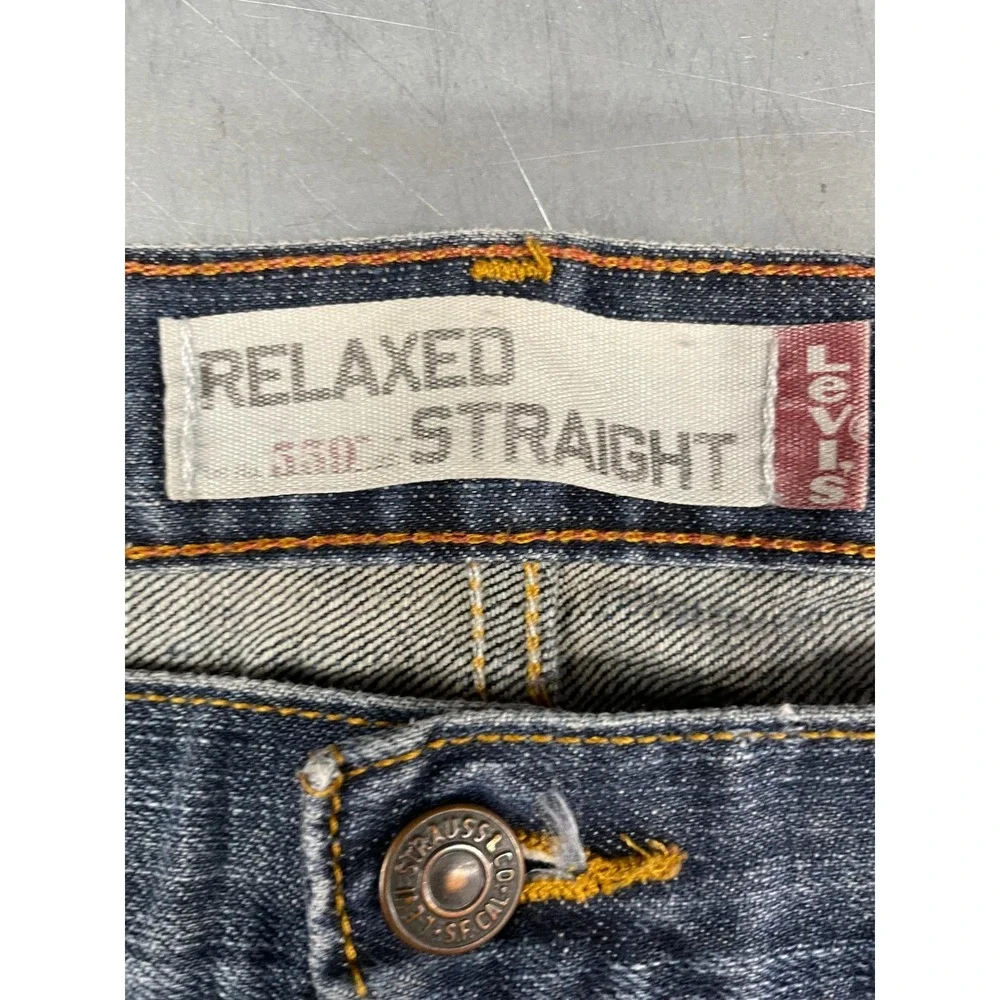 Vintage‎ Levis 559 Jeans Mens 36X34 Blue Medium Wash Denim Relaxed Straight Leg